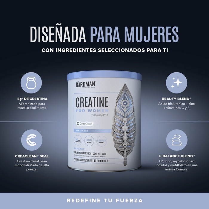 Creatine for Women - Sin Sabor - 40 Porciones