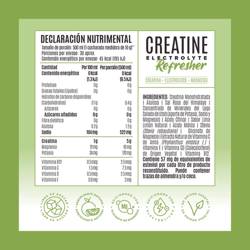 Creatine Electrolyte Refresher - Lemon Twist - 30 Porciones