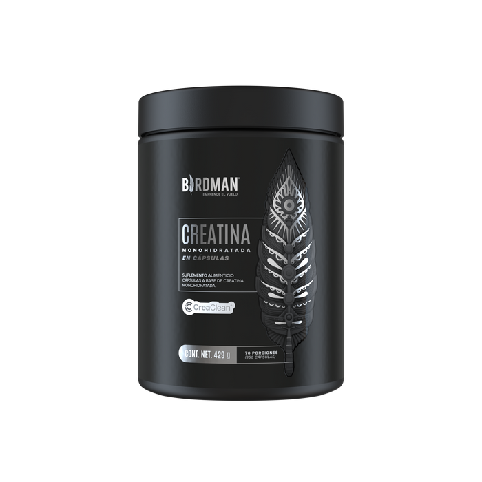 Creatina Monohidratada en Cápsulas 350 Cápsulas, Preworkout, 70 Porciones, Sin Sabor