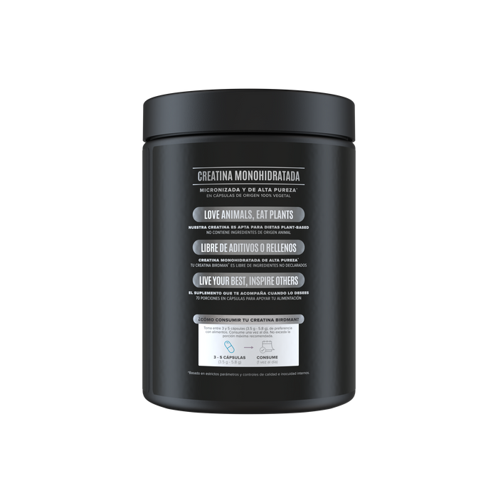 Creatina Monohidratada en Cápsulas 350 Cápsulas, Preworkout, 70 Porciones, Sin Sabor