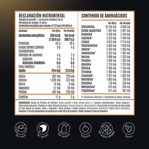 Falcon Performance Proteína en Polvo con Creatina & BCAAs - Choco Bronze 1.9 kg