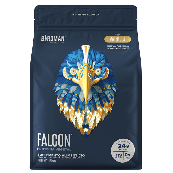 Falcon Protein: Proteína Vegana en Polvo - Vainilla 1.8 kg