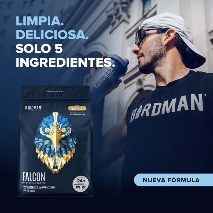 Falcon Protein: Proteína Vegana en Polvo - Vainilla 1.8 kg