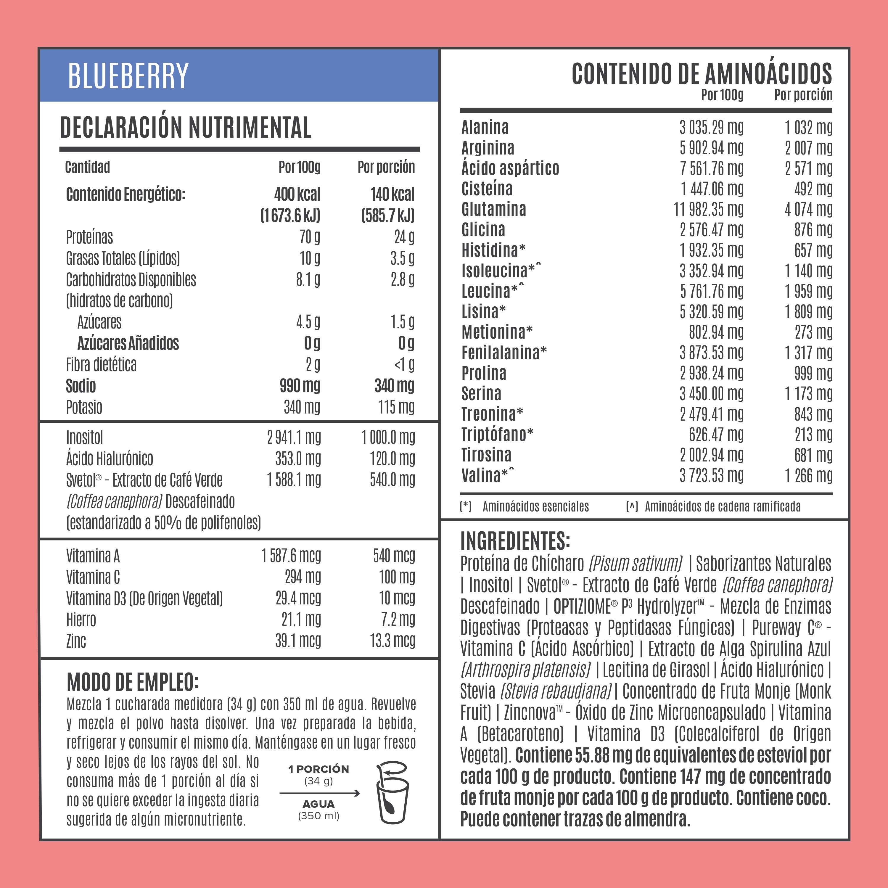 Fitmingo Protein Blueberry 1.02kg - 30 Servicios