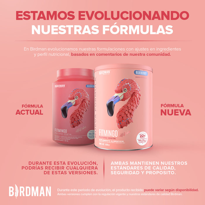 Fitmingo Protein Proteína en Polvo con Inositol & Vitaminas - Blueberry 1.02kg