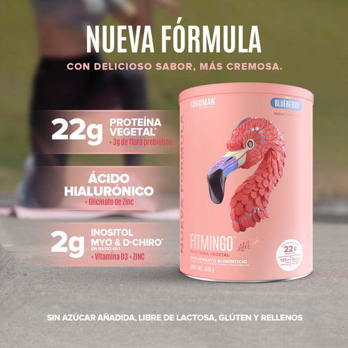Fitmingo Protein Proteína en Polvo con Inositol & Vitaminas - Blueberry 1.02kg