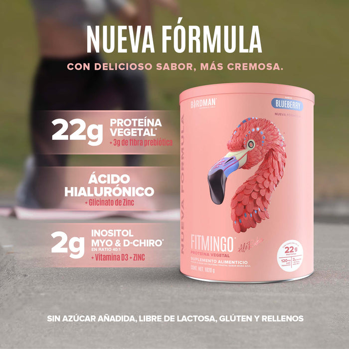 Fitmingo Protein Proteína en Polvo con Inositol & Vitaminas - Blueberry 1.02kg