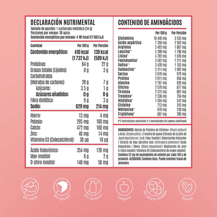 Fitmingo Protein Proteína en Polvo con Inositol & Vitaminas - Blueberry 1.02kg