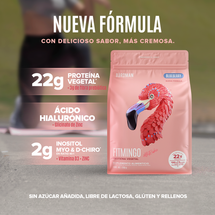 Fitmingo Protein Proteína en Polvo con Inositol & Vitaminas - Blueberry 1.7 kg