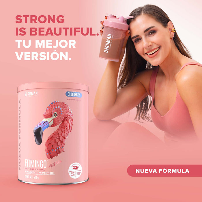 Fitmingo Protein Proteína en Polvo con Inositol & Vitaminas - Blueberry 510 g