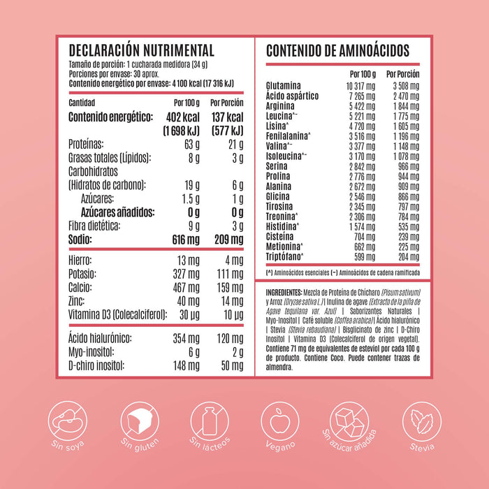 Fitmingo Protein Proteína en Polvo con Inositol & Vitaminas - Moka 1.02 kg