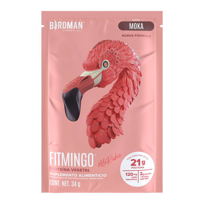 Fitmingo Protein Proteína en Polvo con Inositol & Vitaminas - Moka 10 pack sobres
