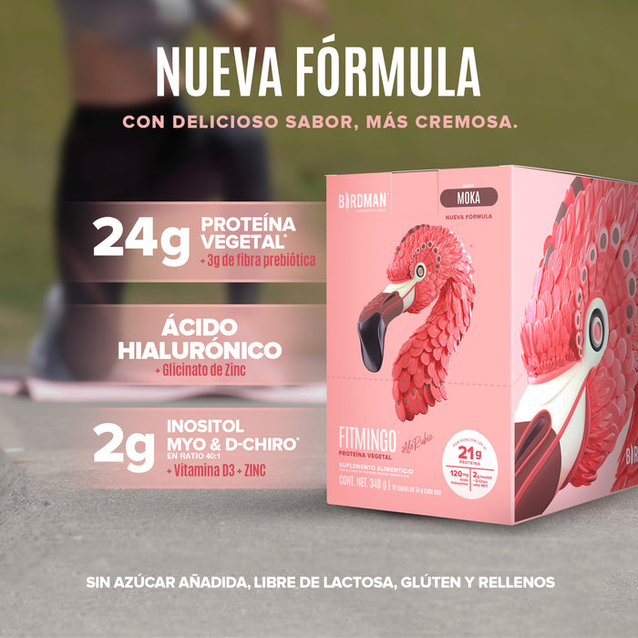 Fitmingo Protein Proteína en Polvo con Inositol & Vitaminas - Moka 10 pack sobres