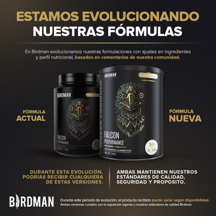 Falcon Performance Proteína en Polvo con Creatina & BCAAs - Golden Vanilla 1.14 kg