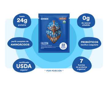 Falcon Protein: Proteína Vegana Orgánica en Polvo - Natural 12 Pack So ...