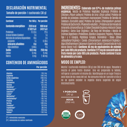 Falcon Protein Chocolate 510 g - 17 Servicios - Pack 2