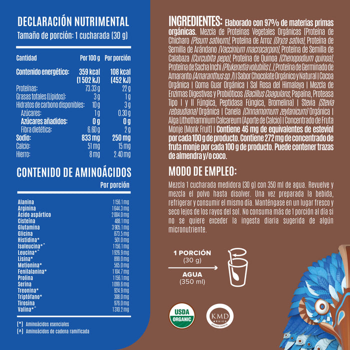 Falcon Protein Chocolate 510 g - 17 Servicios - Pack 2