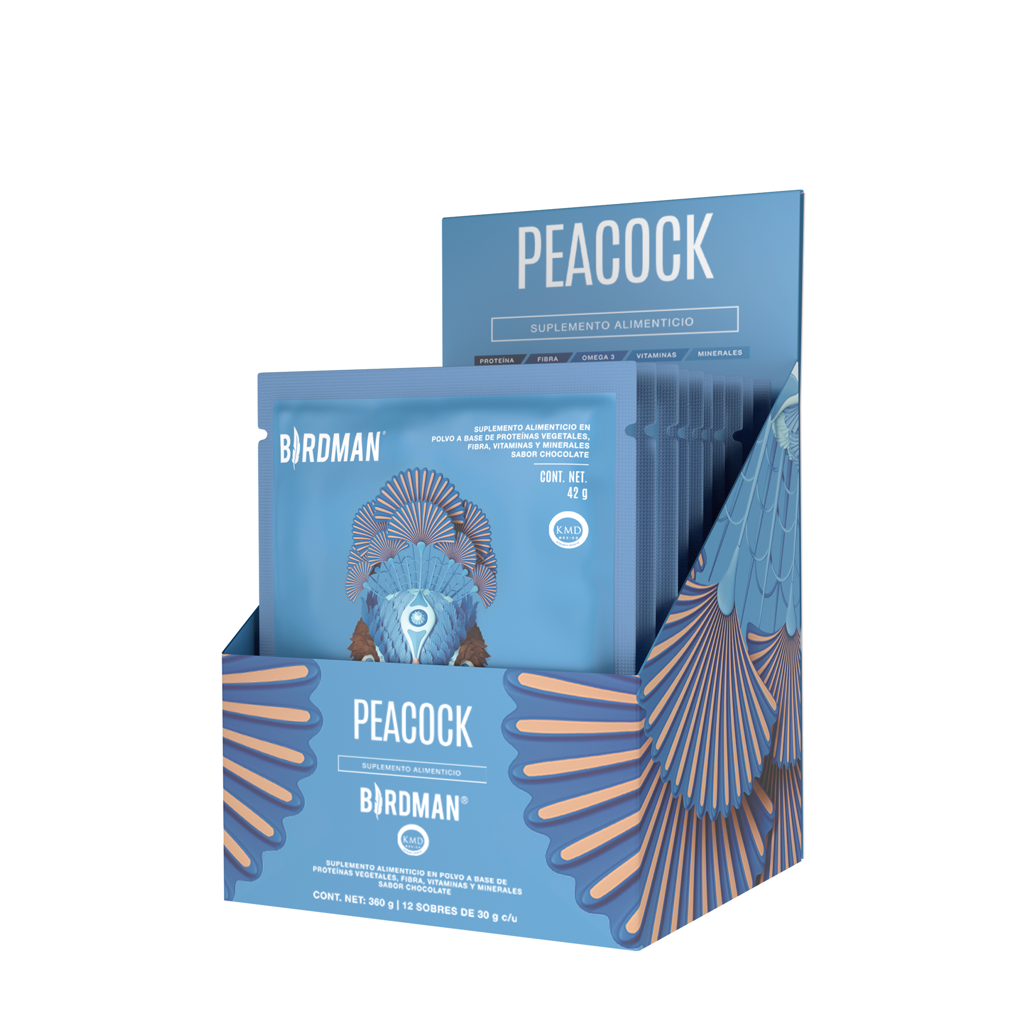 Peacock Plant Meal Chocolate 10 Pack Sobres