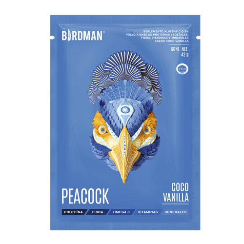 Peacock Plant Meal Coco-Vainilla 10 Pack Sobres pack