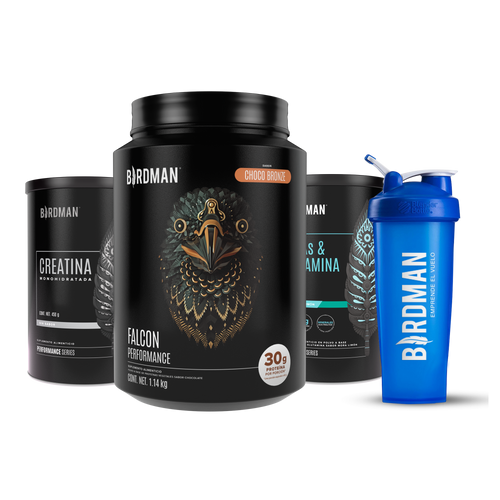 Performance Pack - Falcon Performance 1.140kg + Creatina + BCAAs + Shaker Bundle