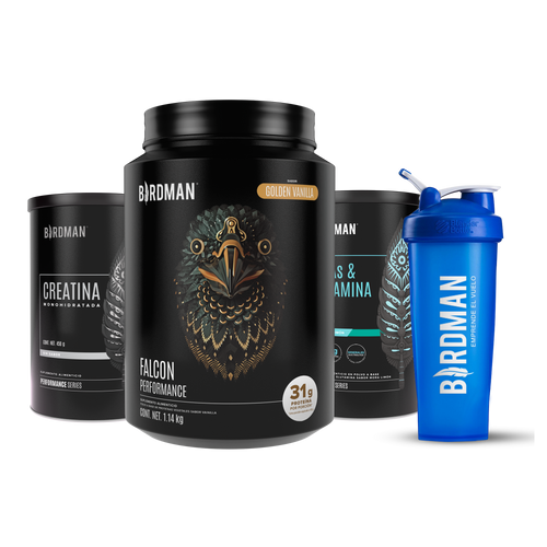 Performance Pack - Falcon Performance 1.140kg + Creatina + BCAAs + Shaker Bundle