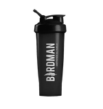 Botella Shaker Birdman Negro pack