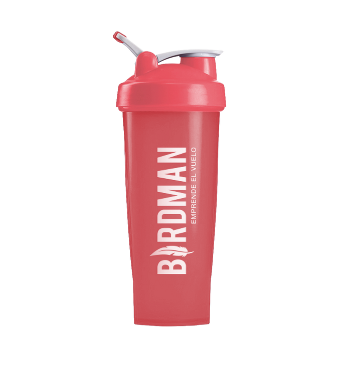 Botella Shaker Birdman Rosa pack feb
