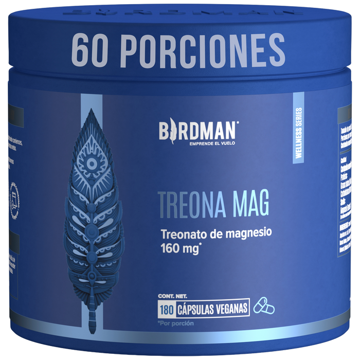 Treonato de Magnesio - 180 Cápsulas - 60 Porciones