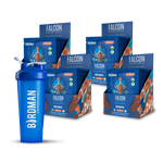 Travel Pack - 4pk Falcon Protein (48 Sobres) + Shaker bundle