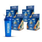 Travel Pack - 4pk Falcon Protein (48 Sobres) + Shaker bundle