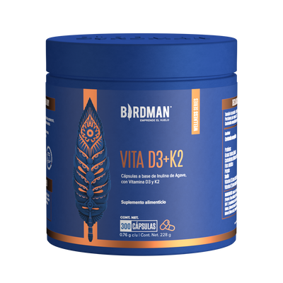 Vitamina D3 + K2 - 300 Porciones